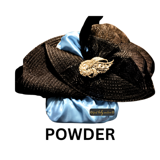 In Powder - First Lady Couture Hat Fan™