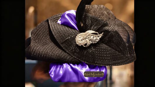 In Amethyst - First Lady Couture Hat Fan™