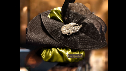 In Chartreuse - First Lady Couture Hat Fan™