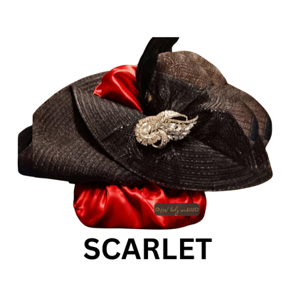 In Scarlet - First Lady Couture Hat Fan™