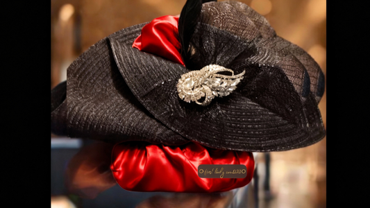 In Scarlet - First Lady Couture Hat Fan™